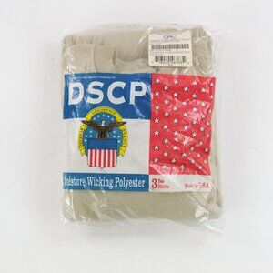 USGI 3 Tee Shirts Sand New Military Surplus DSCP Made in USA T-shirt Size L